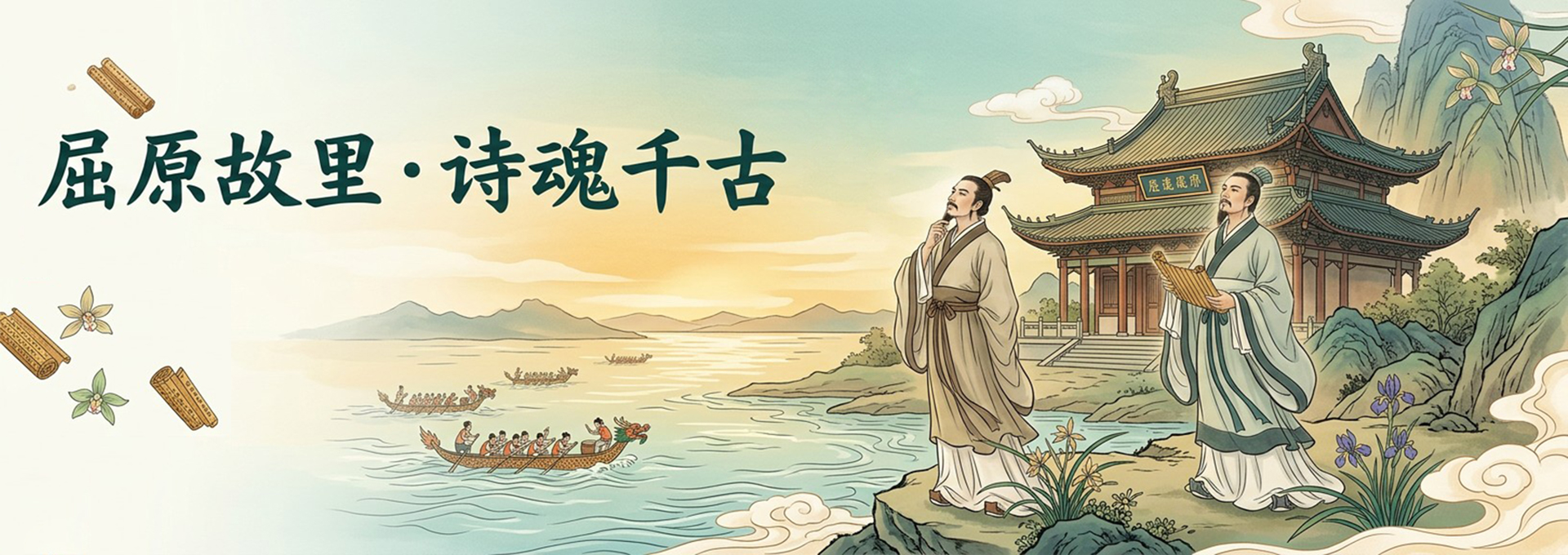 峡江风景主题图片